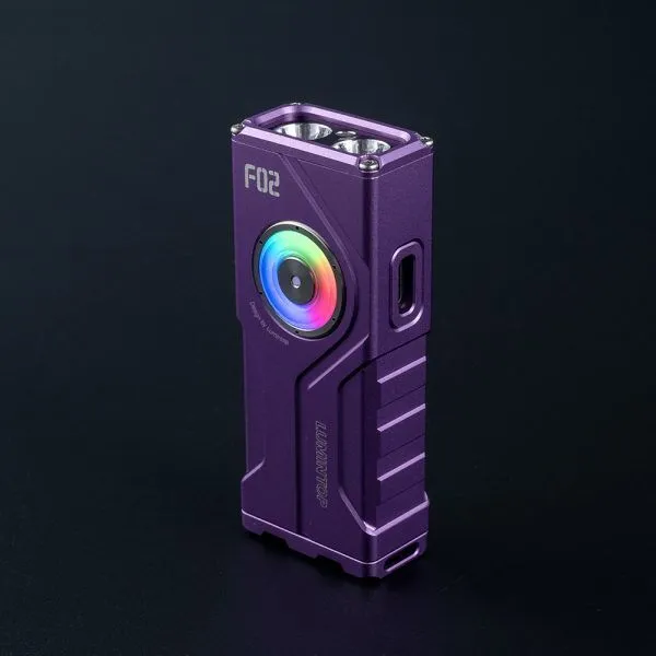 Lumintop F02 1000LM Rechargeable EDC Flashlight with UV RGB and Laser Pointer